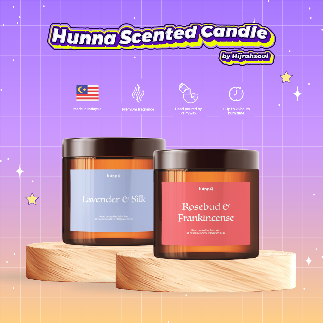 HUNNA Scented Candle Amber Jar
