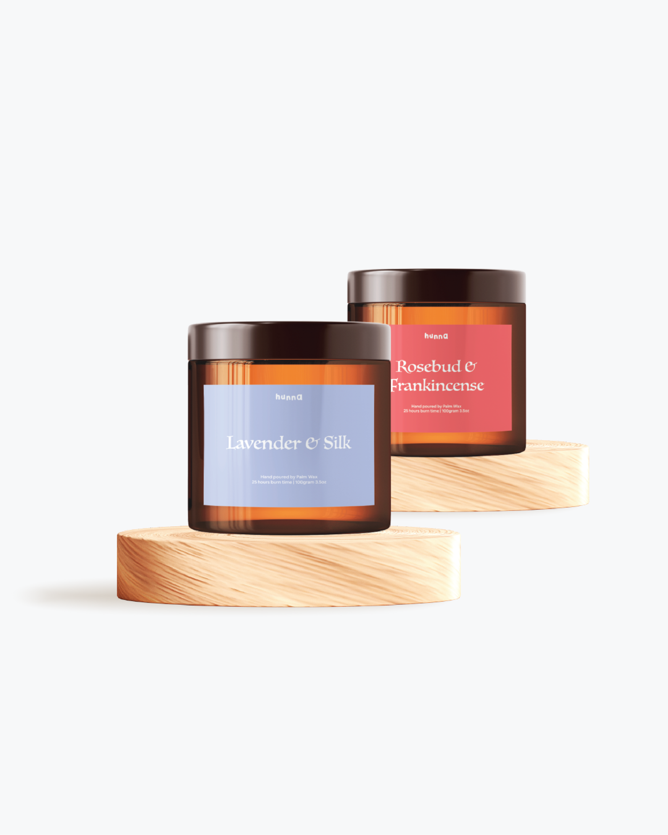 HUNNA Scented Candle Amber Jar